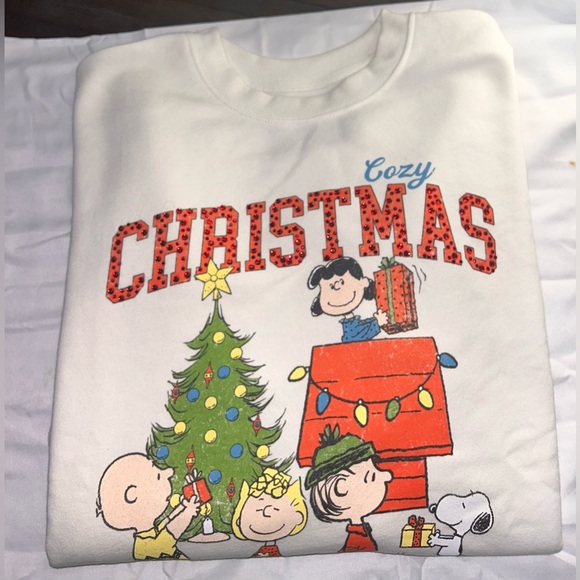 Peanuts Tops - Peanuts Cozy Christmas graphic-Sweatshirt